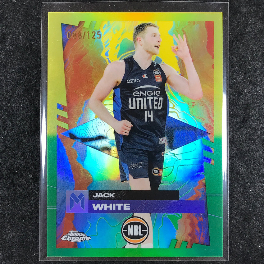 2024-25 Topps Chrome NBL JACK WHITE Base Golden Wattle /125 #50