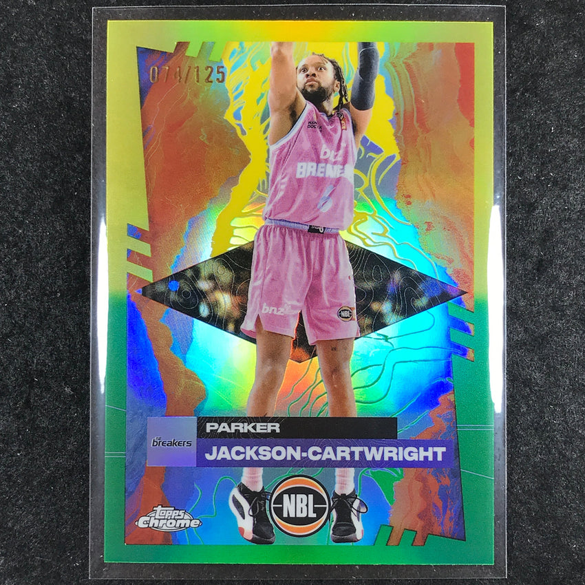 2024-25 Topps Chrome NBL PARKER JACKSON-CARTWRIGHT Base Golden Wattle /125 #52