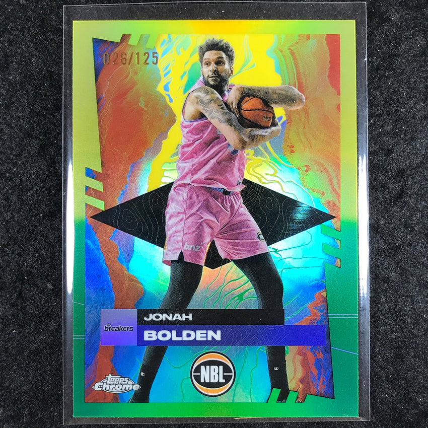 2024-25 Topps Chrome NBL JONAH BOLDEN Base Golden Wattle /125 #54