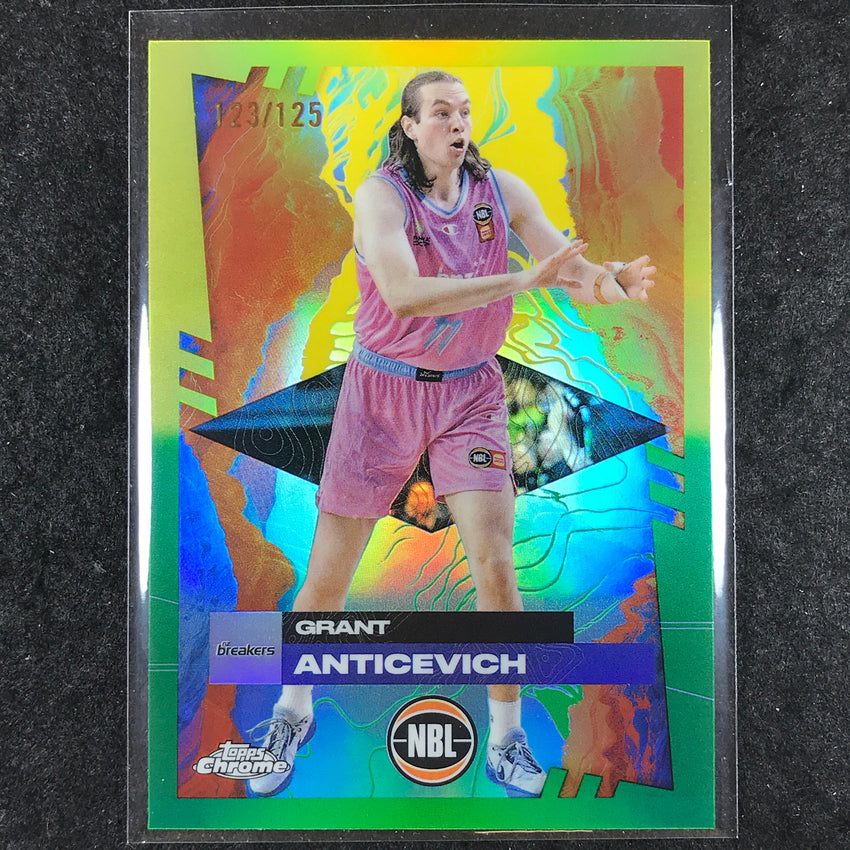 2024-25 Topps Chrome NBL GRANT ANTICEVICH Base Golden Wattle /125 #58