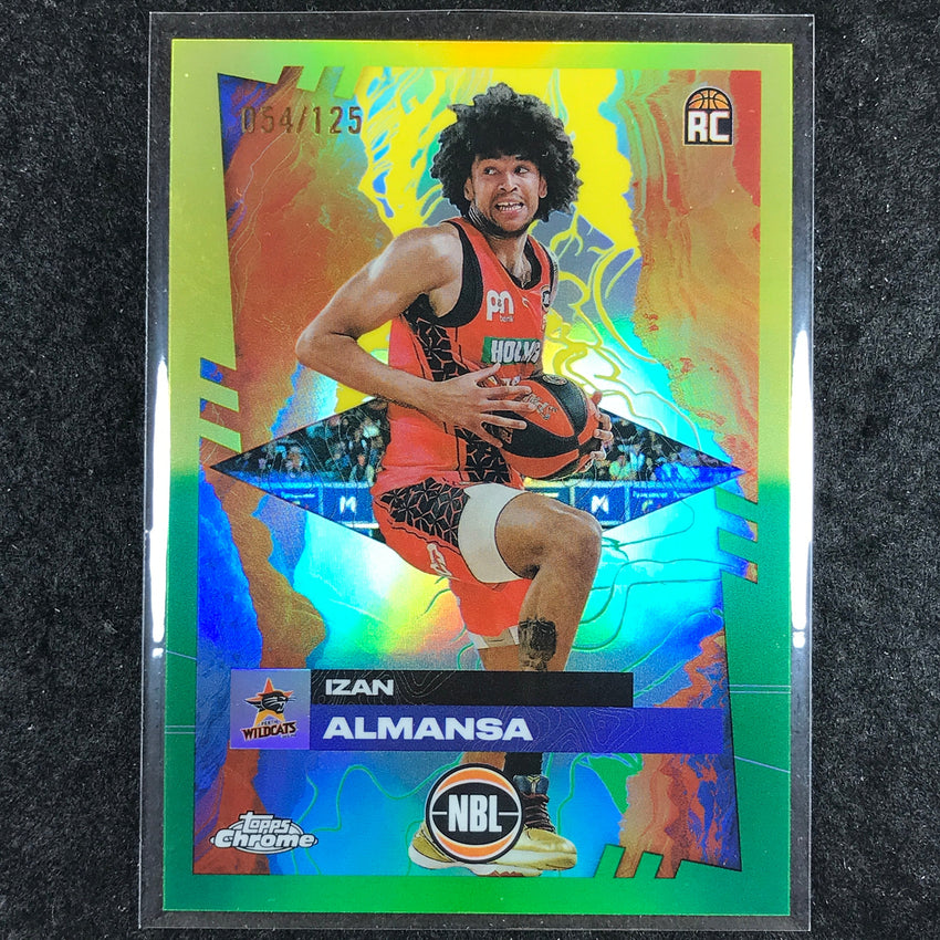 2024-25 Topps Chrome NBL IZAN ALMANSA Rookie Base Golden Wattle /125 #61