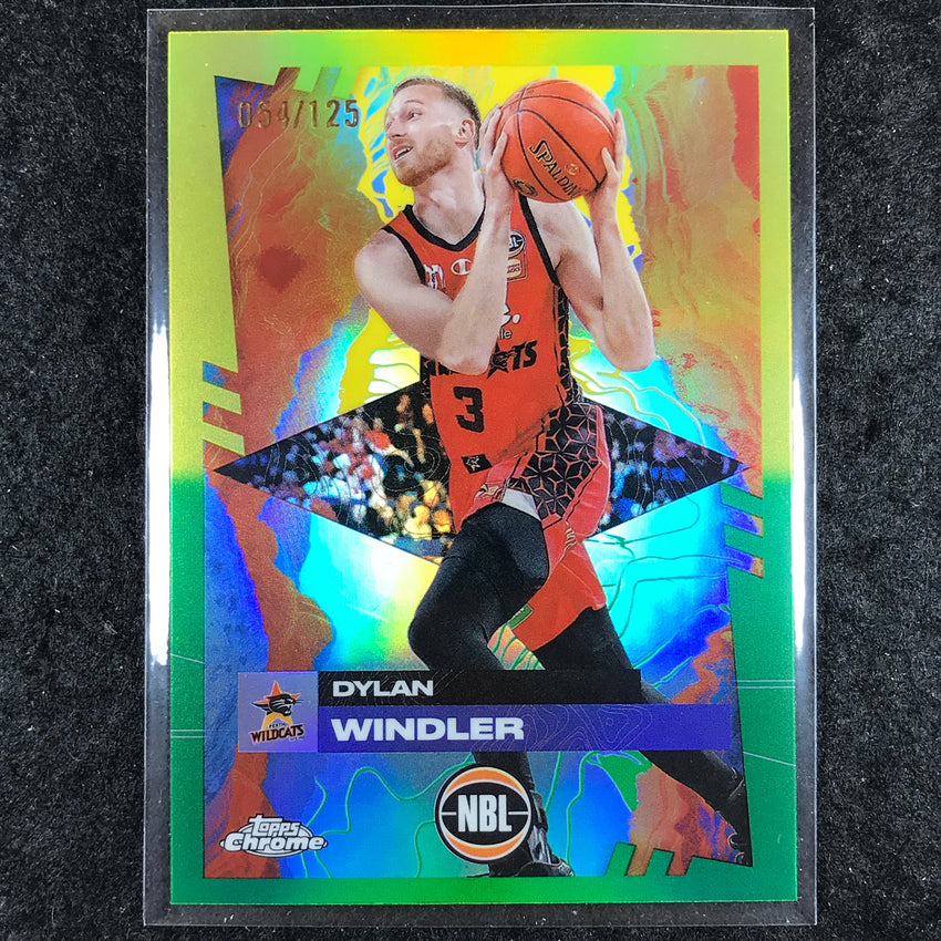 2024-25 Topps Chrome NBL DYLAN WINDLER Base Golden Wattle /125 #64