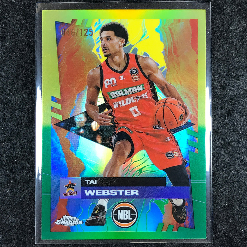 2024-25 Topps Chrome NBL TAI WEBSTER Base Golden Wattle /125 #65