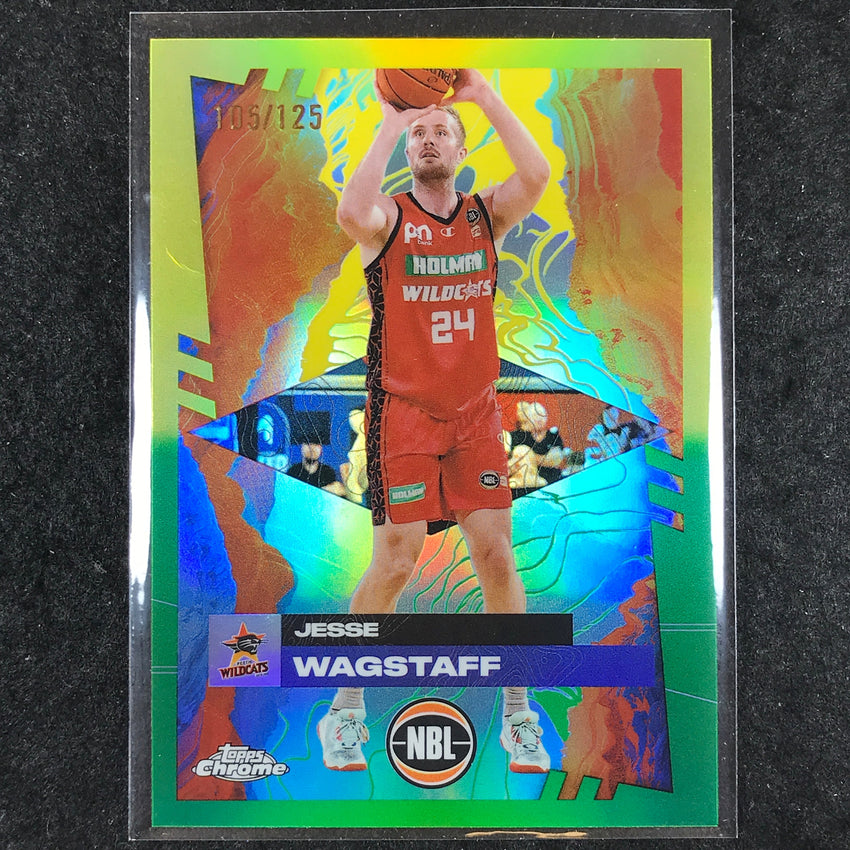 2024-25 Topps Chrome NBL JESSE WAGSTAFF Base Golden Wattle /125 #67