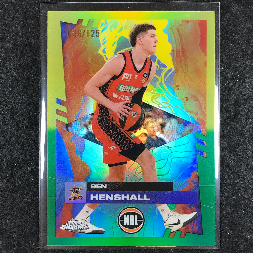 2024-25 Topps Chrome NBL BEN HENSHALL Base Golden Wattle /125 #69