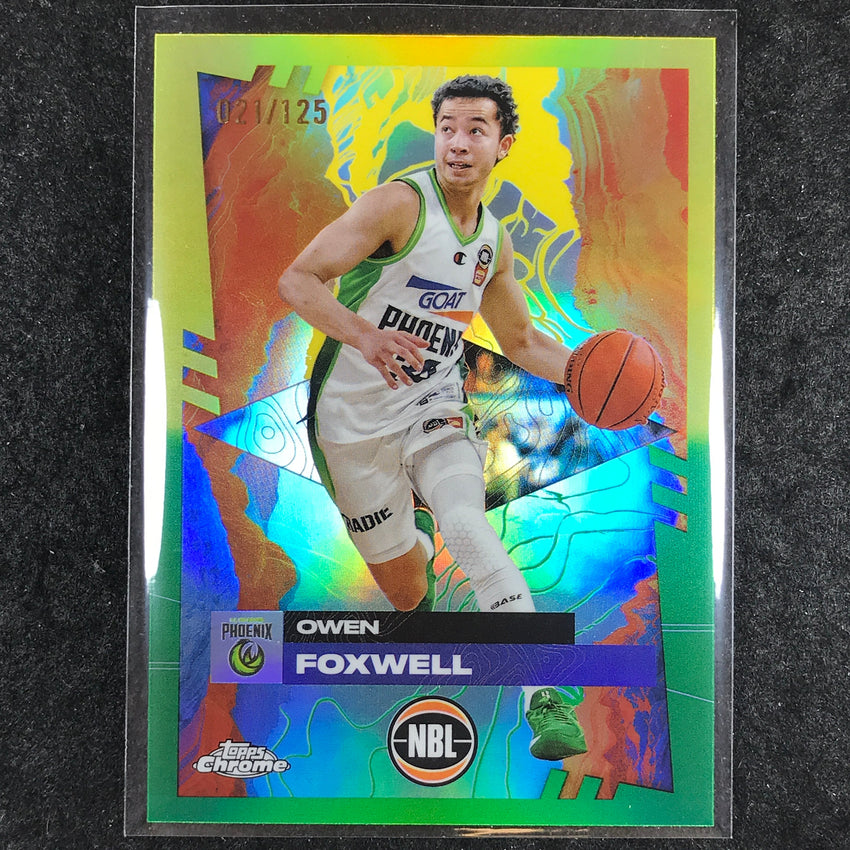2024-25 Topps Chrome NBL OWEN FOXWELL Base Golden Wattle /125 #73