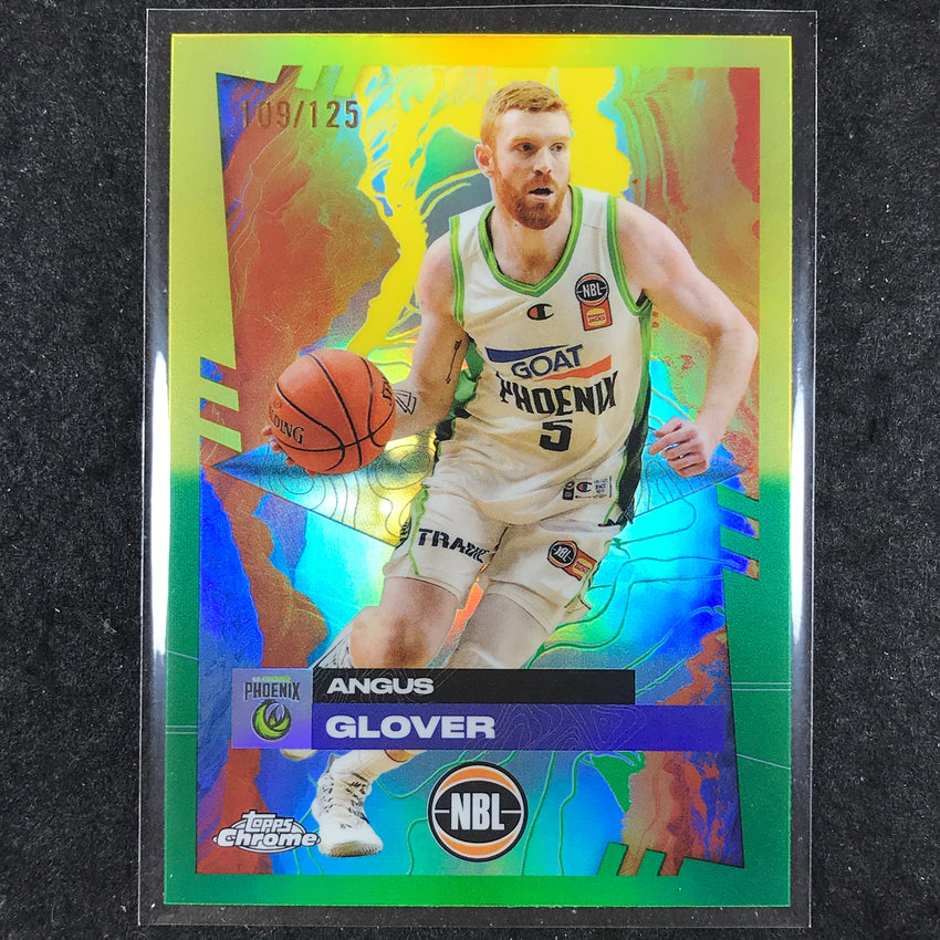 2024-25 Topps Chrome NBL ANGUS GLOVER Base Golden Wattle /125 #78