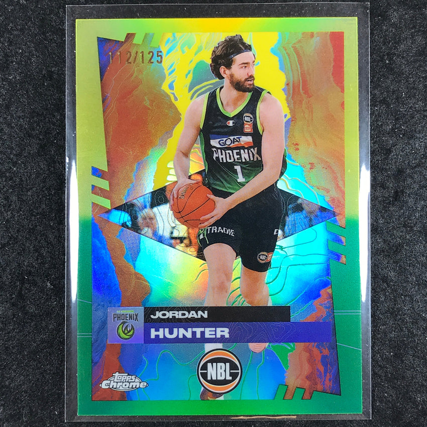 2024-25 Topps Chrome NBL JORDAN HUNTER Base Golden Wattle /125 #80