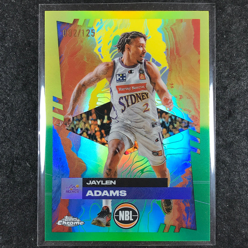 2024-25 Topps Chrome NBL JAYLEN ADAMS Base Golden Wattle /125 #82