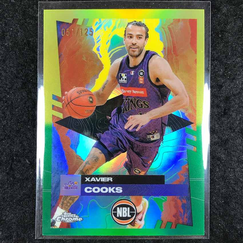 2024-25 Topps Chrome NBL XAVIER COOKS Base Golden Wattle /125 #84