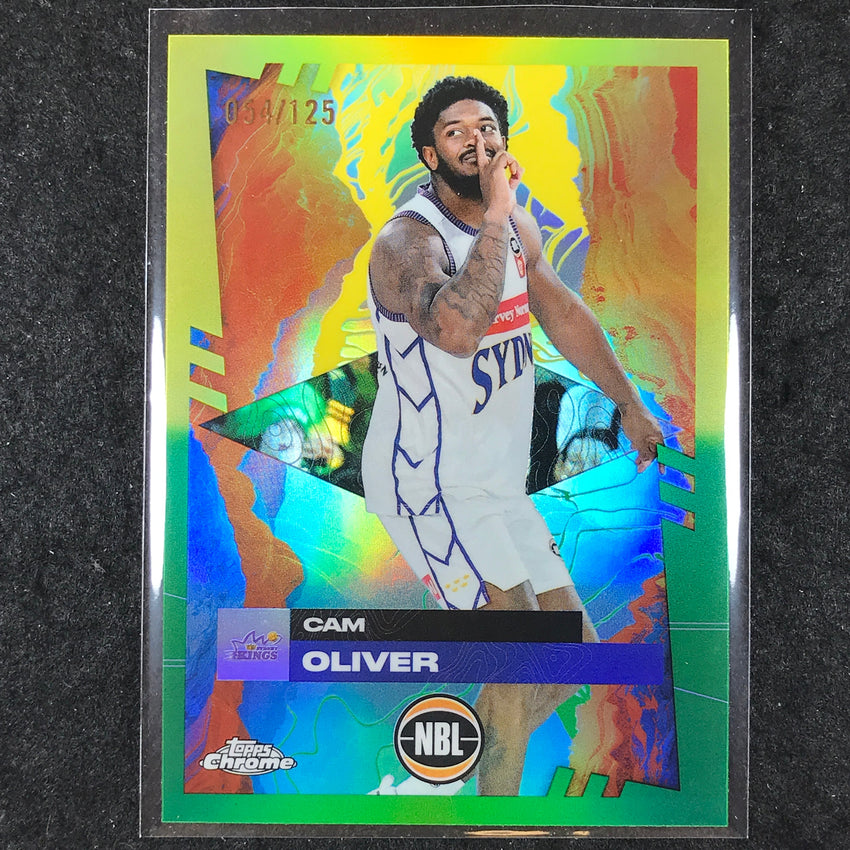 2024-25 Topps Chrome NBL CAM OLIVER Base Golden Wattle /125 #86