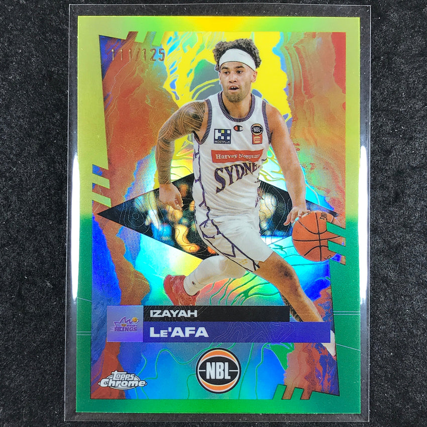 2024-25 Topps Chrome NBL IZAYAH LE'AFA Base Golden Wattle /125 #90