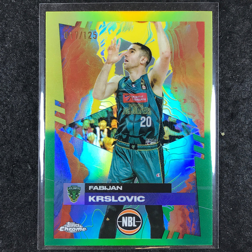 2024-25 Topps Chrome NBL FABIJAN KRSLOVIC Base Golden Wattle /125 #94