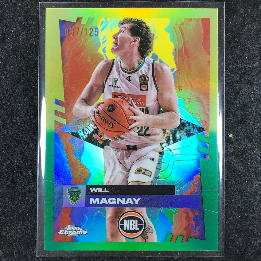 2024-25 Topps Chrome NBL WILL MAGNAY Base Golden Wattle /125 #97