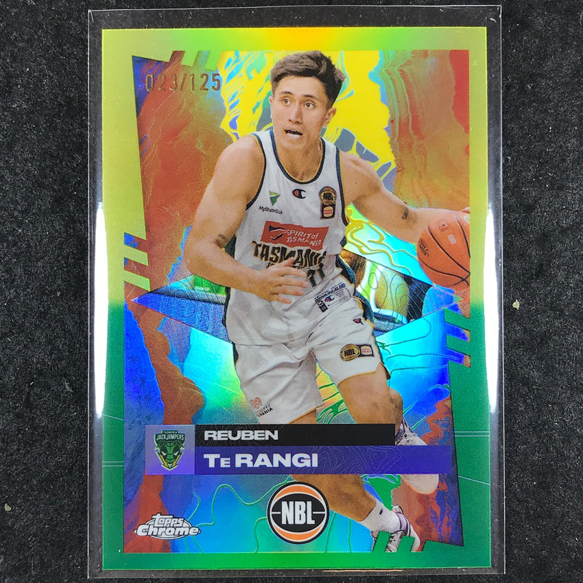 2024-25 Topps Chrome NBL REUBEN TE RANGI Base Golden Wattle /125 #99