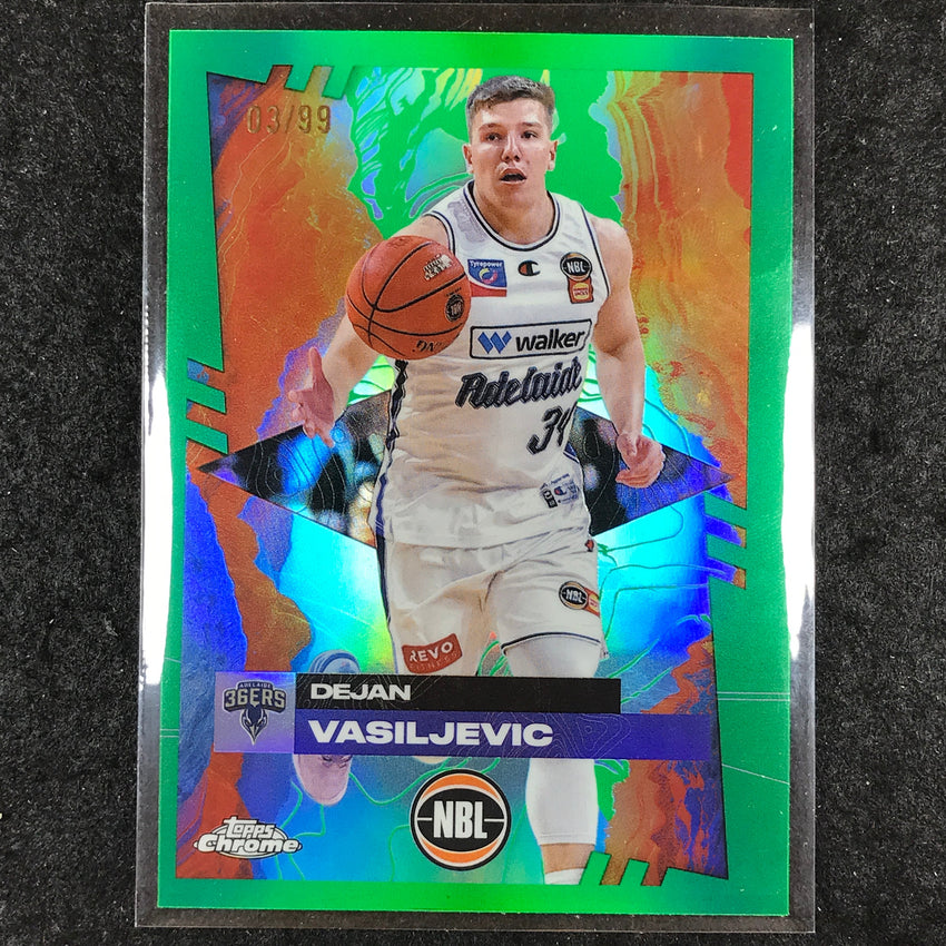 2024-25 Topps Chrome NBL DEJAN VASILJEVIC Base Green 3/99 #1
