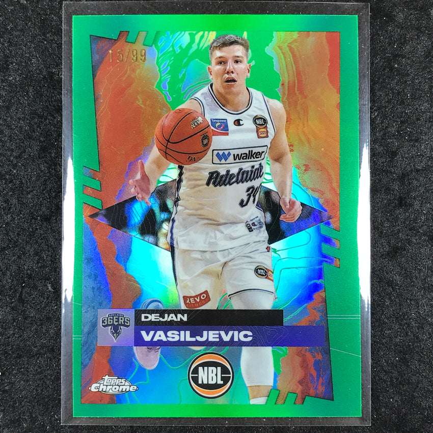 2024-25 Topps Chrome NBL DEJAN VASILJEVIC Base Green 15/99 #1