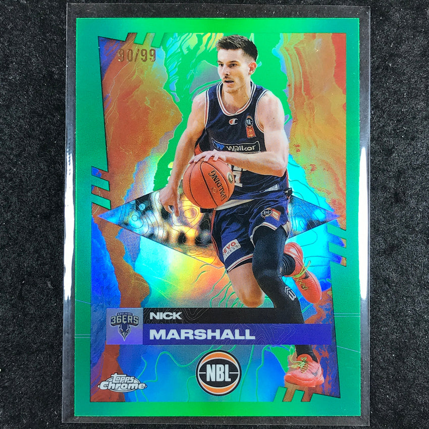 2024-25 Topps Chrome NBL NICK MARSHALL Base Green 90/99 #2