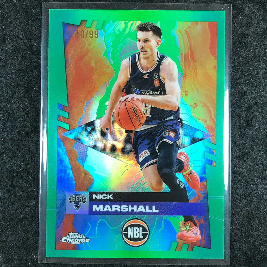 2024-25 Topps Chrome NBL NICK MARSHALL Base Green 40/99 #2