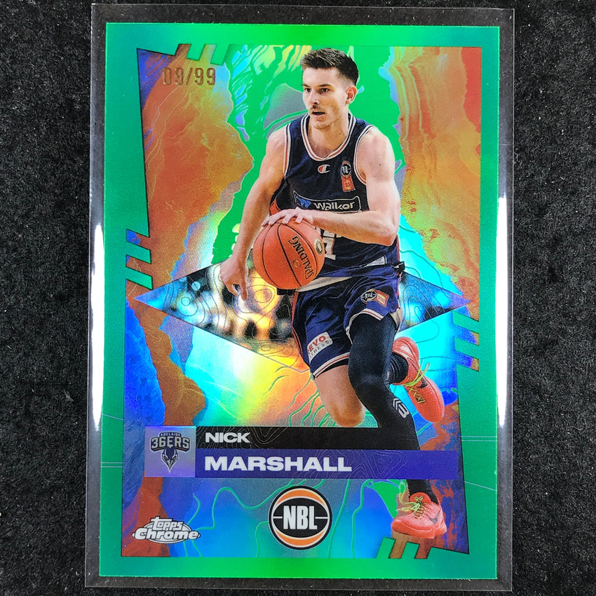 2024-25 Topps Chrome NBL NICK MARSHALL Base Green 9/99 #2