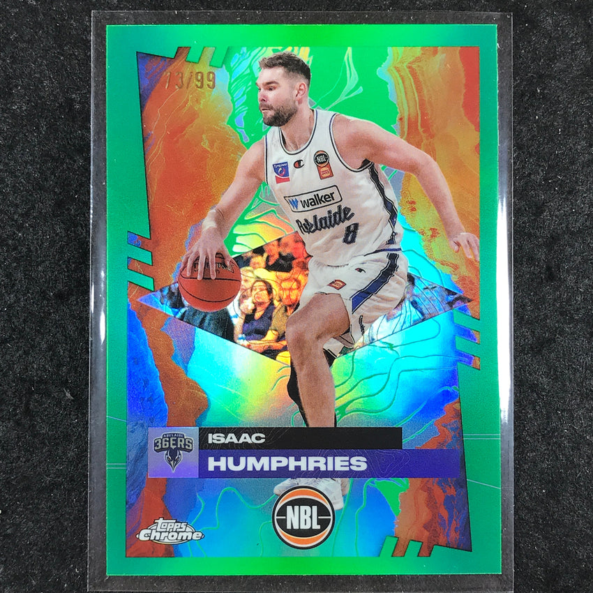 2024-25 Topps Chrome NBL ISAAC HUMPHRIES Base Green 73/99 #3