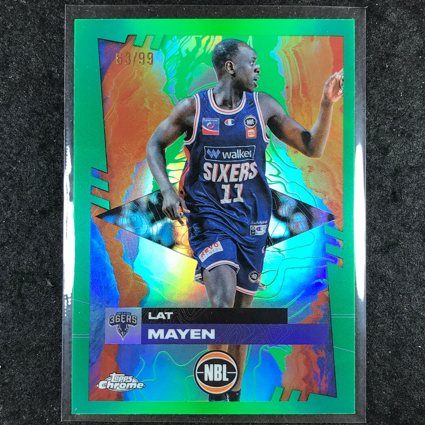 2024-25 Topps Chrome NBL LAT MAYEN Base Green 63/99 #7