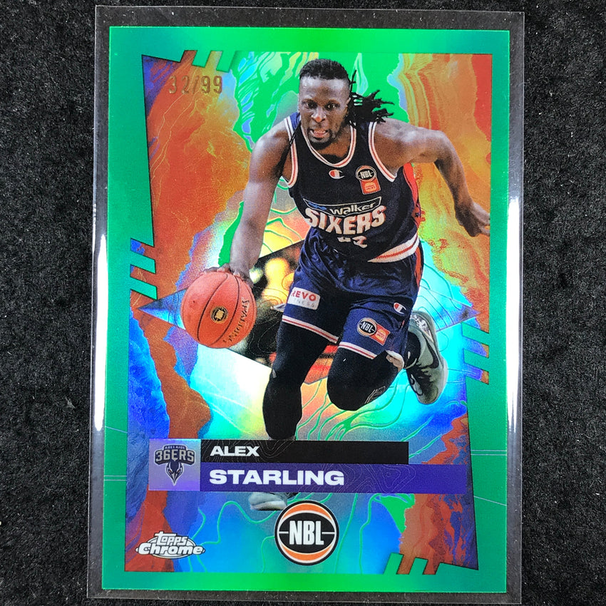 2024-25 Topps Chrome NBL ALEX STARLING Base Green 32/99 #8