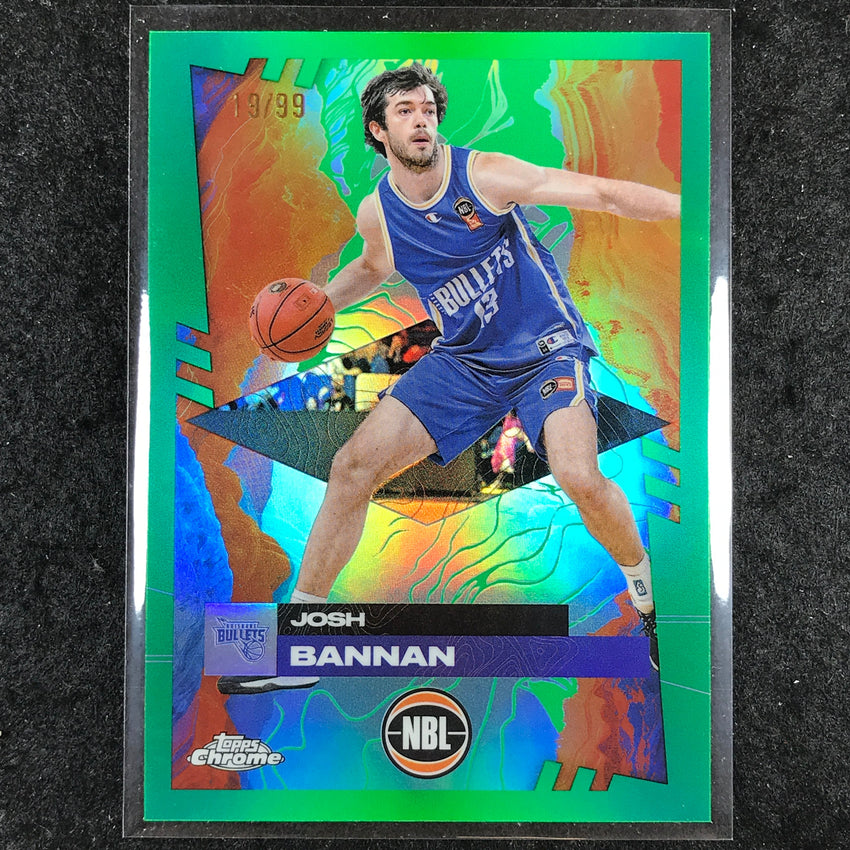 2024-25 Topps Chrome NBL JOSH BANNAN Base Green 19/99 #12