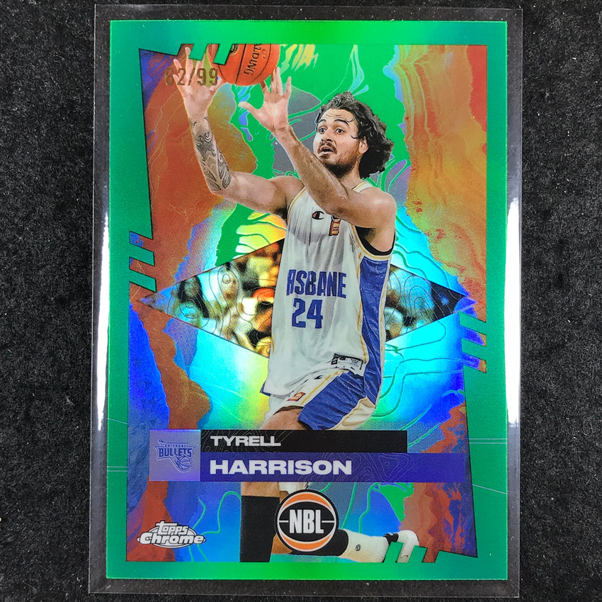 2024-25 Topps Chrome NBL TYRELL HARRISON Base Green 62/99 #13