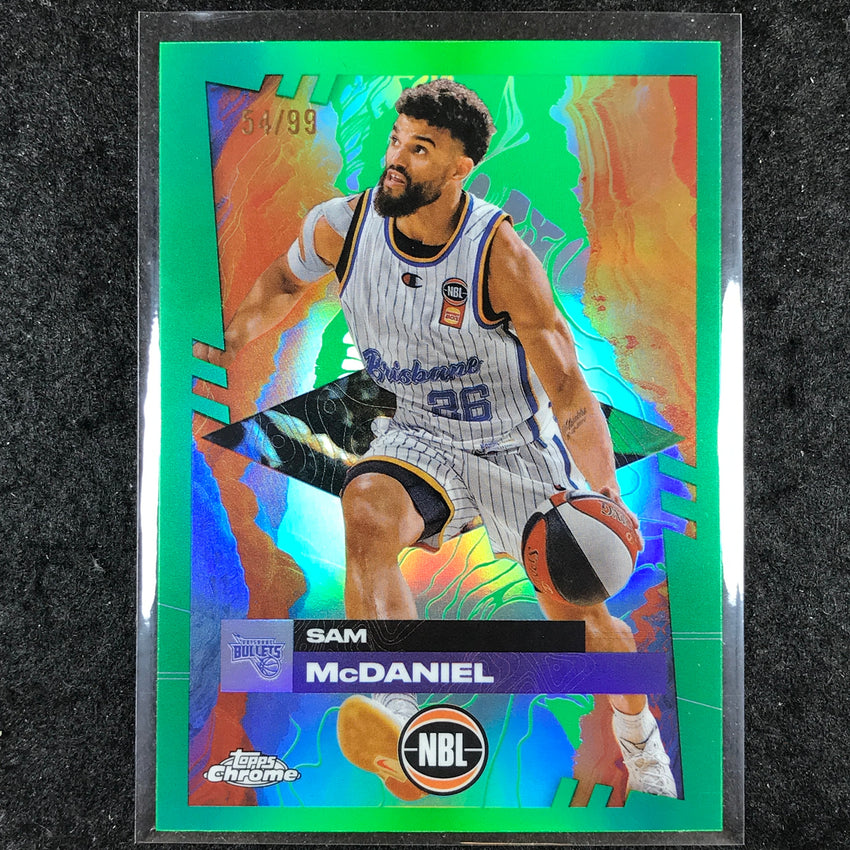 2024-25 Topps Chrome NBL SAM MCDANIEL Base Green 54/99 #14