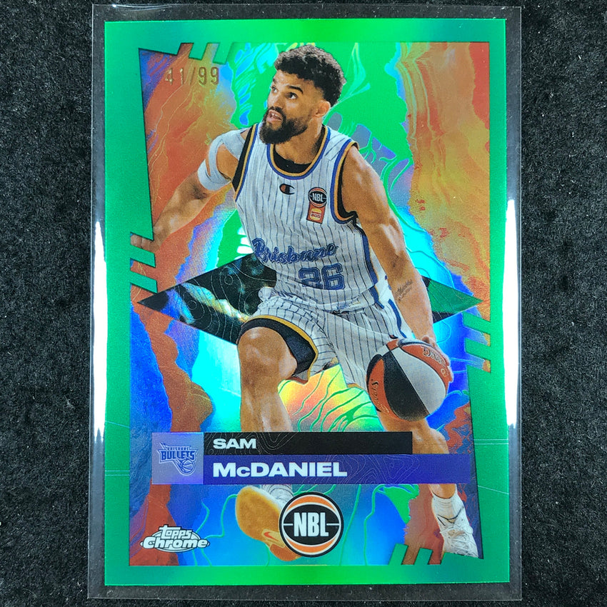 2024-25 Topps Chrome NBL SAM MCDANIEL Base Green 41/99 #14