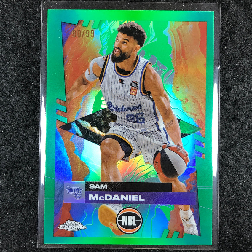 2024-25 Topps Chrome NBL SAM MCDANIEL Base Green 90/99 #14