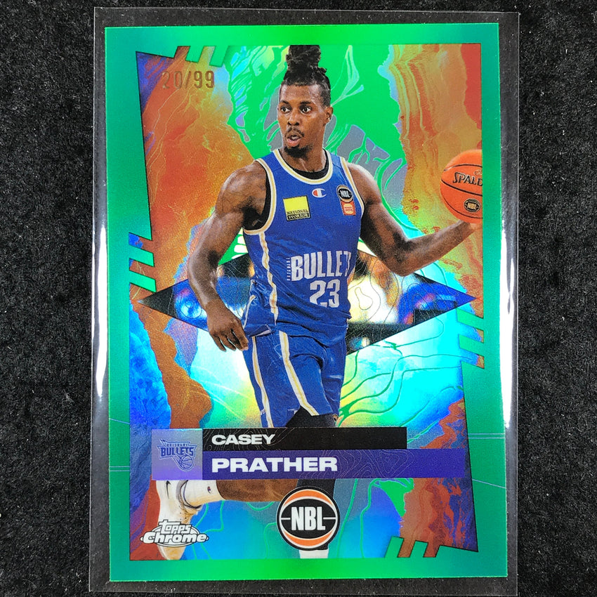 2024-25 Topps Chrome NBL CASEY PRATHER Base Green 20/99 #15