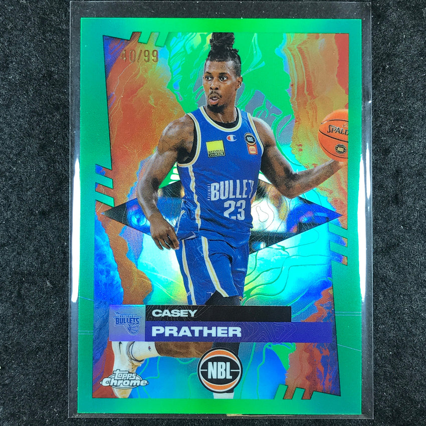2024-25 Topps Chrome NBL CASEY PRATHER Base Green 40/99 #15