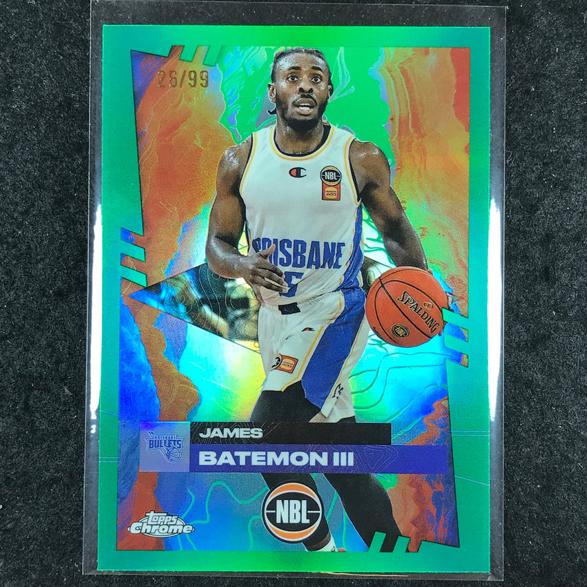 2024-25 Topps Chrome NBL JAMES BATEMON III Base Green 26/99 #19