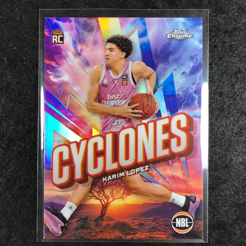 2024-25 Topps Chrome NBL KARIM LOPEZ Cyclones Rookie Refractor #11