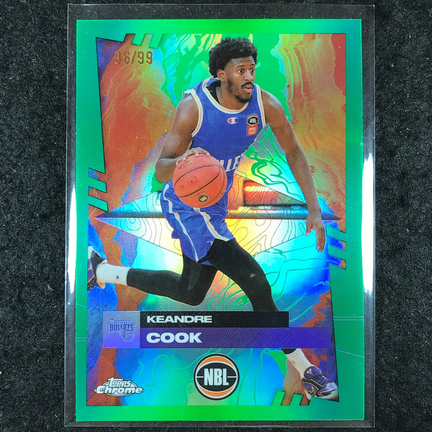 2024-25 Topps Chrome NBL KEANDRE COOK Base Green 36/99 #20