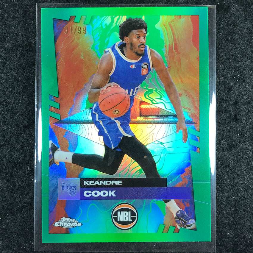 2024-25 Topps Chrome NBL KEANDRE COOK Base Green 31/99 #20