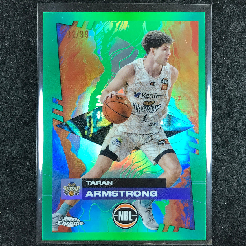 2024-25 Topps Chrome NBL TARAN ARMSTRONG Base Green 32/99 #22
