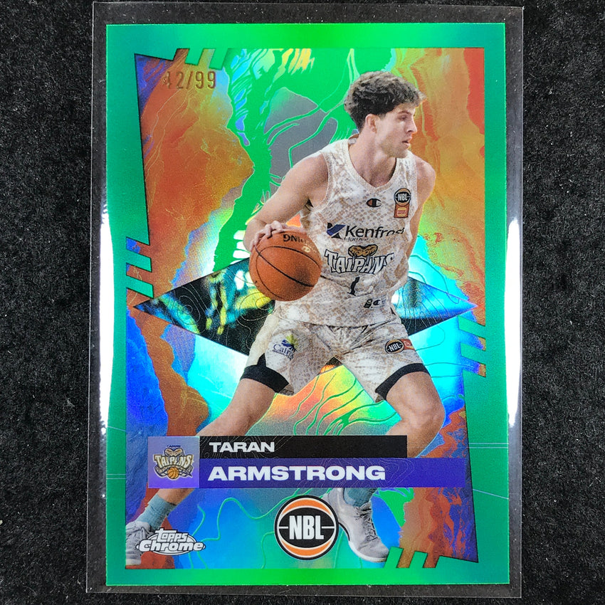 2024-25 Topps Chrome NBL TARAN ARMSTRONG Base Green 42/99 #22