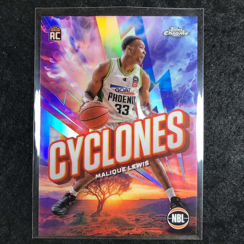 2024-25 Topps Chrome NBL MALIQUE LEWIS Cyclones Rookie Refractor #15