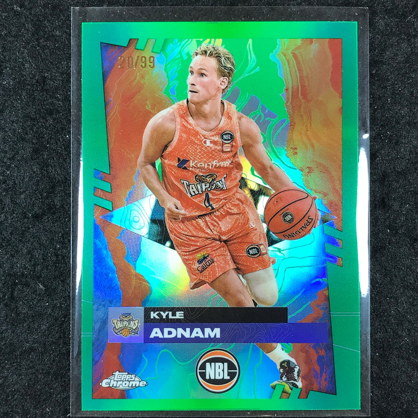 2024-25 Topps Chrome NBL KYLE ADNAM Base Green 20/99 #26