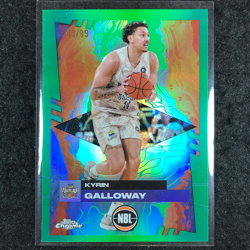 2024-25 Topps Chrome NBL KYRIN GALLOWAY Base Green 93/99 #27