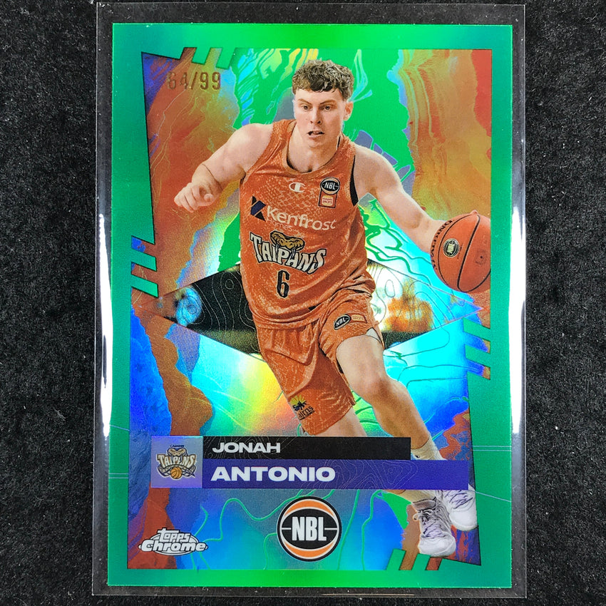 2024-25 Topps Chrome NBL JONAH ANTONIO Base Green 64/99 #30