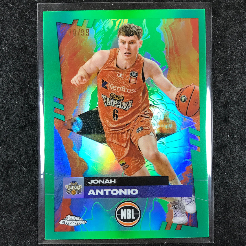 2024-25 Topps Chrome NBL JONAH ANTONIO Base Green 78/99 #30