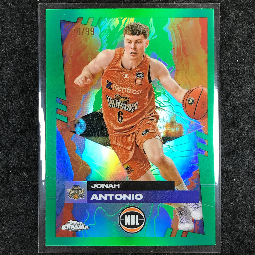 2024-25 Topps Chrome NBL JONAH ANTONIO Base Green 70/99 #30