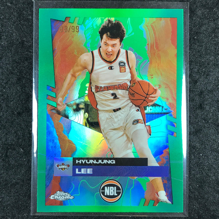 2024-25 Topps Chrome NBL HYUNJUNG LEE Base Green 88/99 #32
