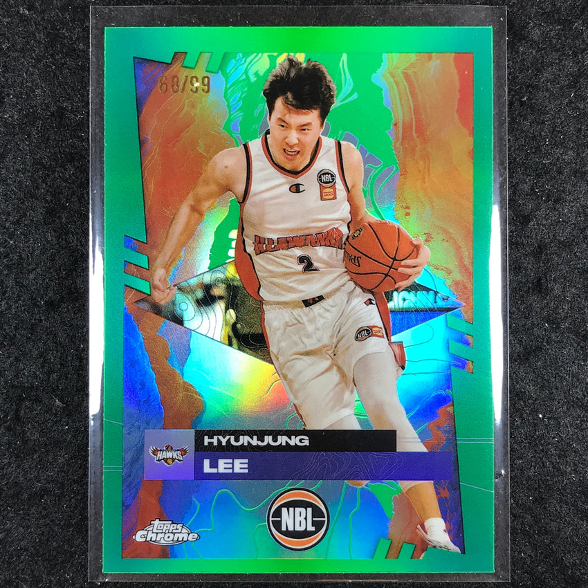 2024-25 Topps Chrome NBL HYUNJUNG LEE Base Green 68/99 #32