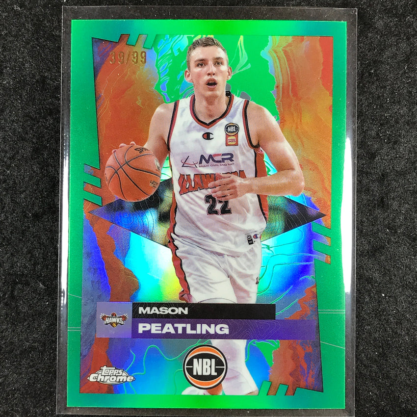 2024-25 Topps Chrome NBL MASON PEATLING Base Green 39/99 #34