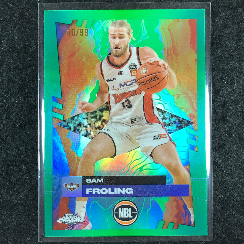 2024-25 Topps Chrome NBL SAM FROLING Base Green 40/99 #35